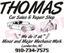 Provided by Thomas Repair Shop, Lumberton 