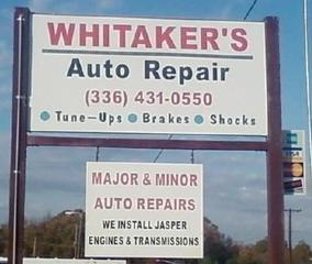 Whitaker's Auto Repair - Trinity, NC