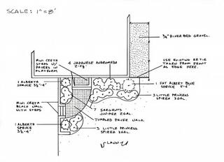  Montclair House Drawing 1 by Joseph Lombardi Landscape Design and Maintenance Wharton 07885 