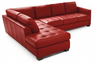 natuzzi leather sectional