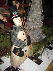 Handmade Snowman by Yesteryears Leicester 01524 