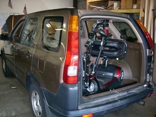 Crv Off Road >> Bruno Scooter Lift in a Honda CRV | Monmouth Vans Access ... Crv Off Road >> Bruno Scooter Lift in a Honda CRV | Monmouth Vans Access ...