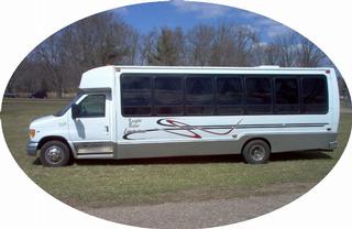 Bus circle.JPG provided by A Knight Rider Limousine Service Cadott 54727 