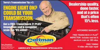 web-ad-terry-11_06 provided by Cottman Transmission Centers Jacksonville 32247 