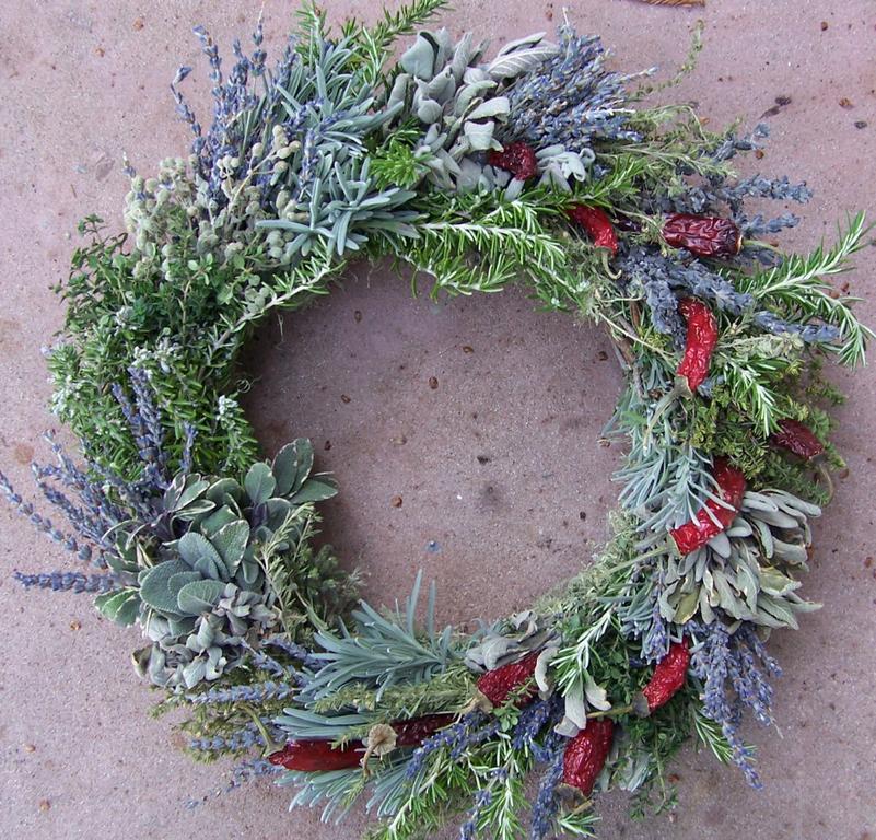 Edible herb wreath from Herbal Wreaths by Saso in San Andreas, CA 95249