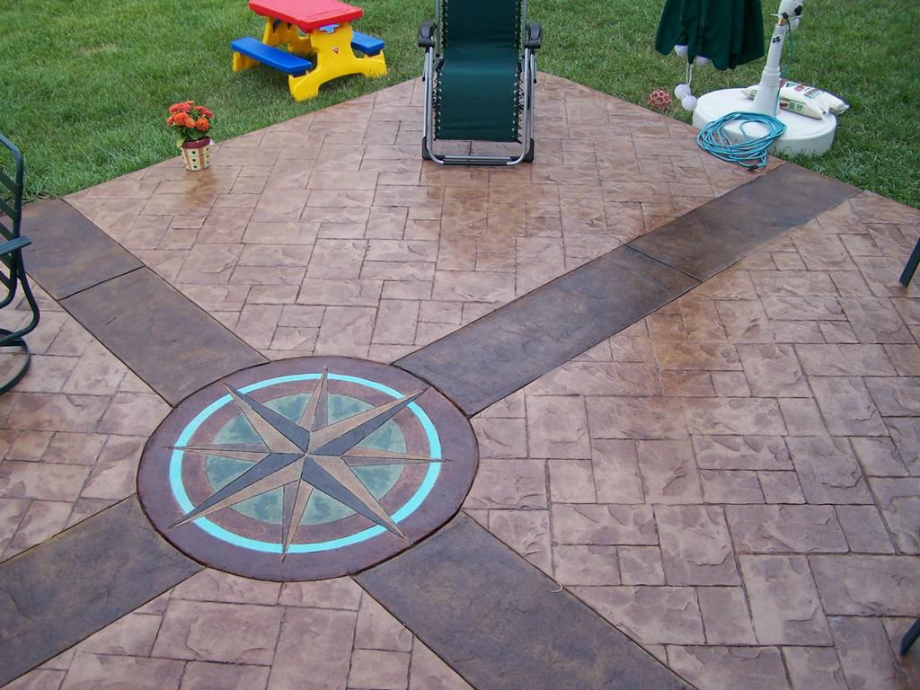 custom stamped concrete from Ultimate Edge Incorporated in High Point