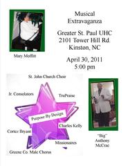 Musical Extravaganza.jpg provided by Greater St Paul Holy Church Kinston 28501 