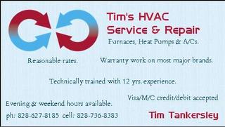 Tim's Hvac Svc & Repair - Waynesville, NC