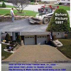  Before & After & 10 yrs later by BORRASSO LANDSCAPING  *1977* ~ Maria A. Borrasso, Owner         Pittsburgh 15239 