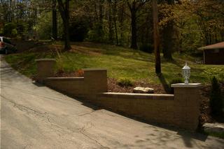 WingWall with Light Plum.JPG by BORRASSO LANDSCAPING  *1977* ~ Maria A. Borrasso, Owner         Pittsburgh 15239 