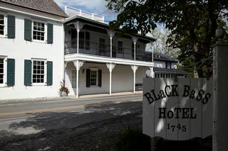 Black Bass Hotel from River Road provided by Black Bass Hotel Restaurant Lumberville 18933 