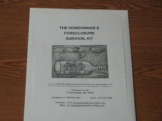 Foreclosure Survival Kit by Foreclosure Prevention Institute, LLC Grand Rapids 49503 