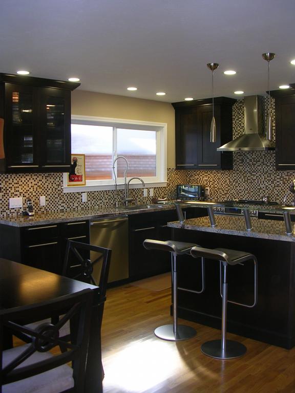 Photo gallery of the kitchen ideas with dark cabinets paint ...