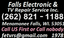 Falls Electronic & TV Repair service Inc. - (262) 821-1188