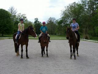 English lesson students. by Cedar Ridge Farm - Children's Horseback Riding Lessons Greenville 47124 