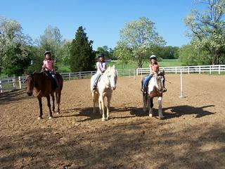 Lesson students in 2010 Spring Session of lessons. by Cedar Ridge Farm - Children's Horseback Riding Lessons Greenville 47124 