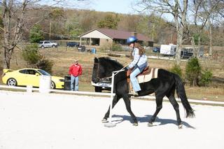 2010 Fall Fun Show - Jessica on Theo in Sword Race..jpg by Cedar Ridge Farm - Children's Horseback Riding Lessons Greenville 47124 