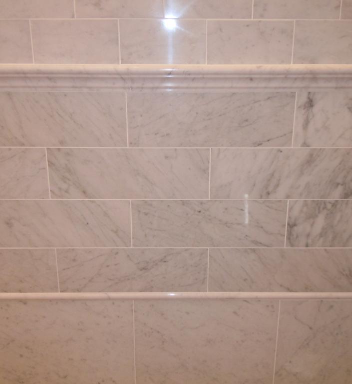 4"x12" White Carrara Marble Subway Tile from Classic Tile in Staten