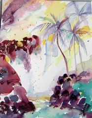 7 falls.jpg provided by Cheryls Parrotise Art Online Gallery Carlsbad 92008 