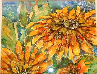 SUNFLOWER X.jpg provided by Cheryls Parrotise Art Online Gallery Carlsbad 92008 