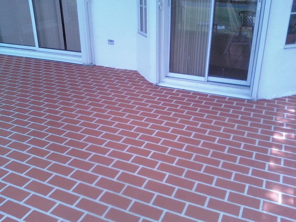 Brick Spray Deck from DESIGNER CONCRETE OF THE PALM BEACHES in West