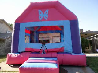 PINK AND PURPLE BOUNCE $90.jpg by AROUND WE BOUNCE PARTY  RENTALS San Antonio 78245 