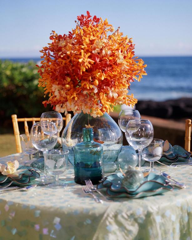 Orange Mokara Orchids provided by Martinroberts Design Kalaheo 96741