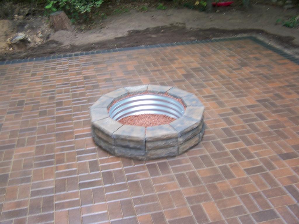 Landscape Block fire pit from Check Masonry in Mosinee, WI 54455