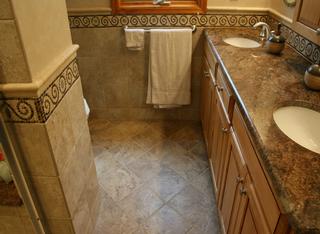 Travertine Tile Small Bathroom