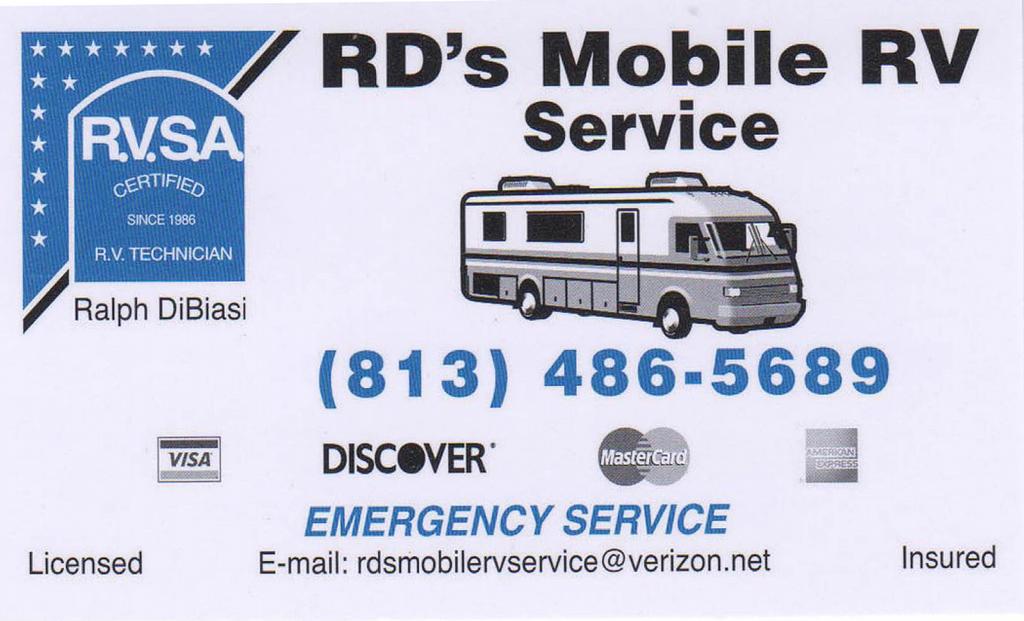 RD's Mobile RV Service New Port Richey FL 34655 8134865689
