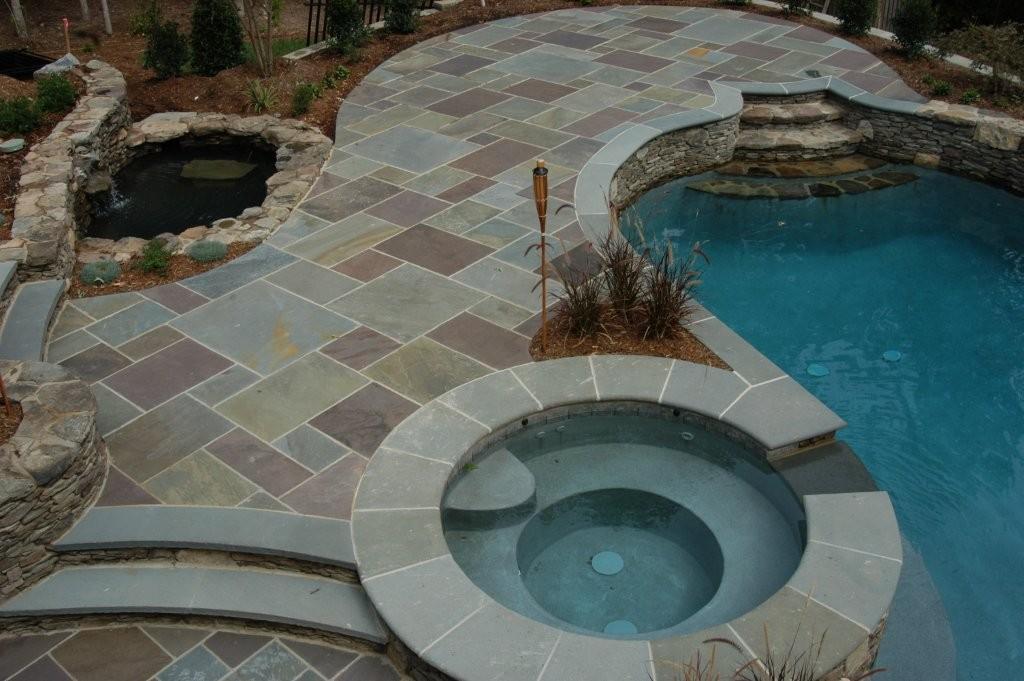 Bluestone pool deck. from Stone Center of Georgia in Roswell, GA 30076