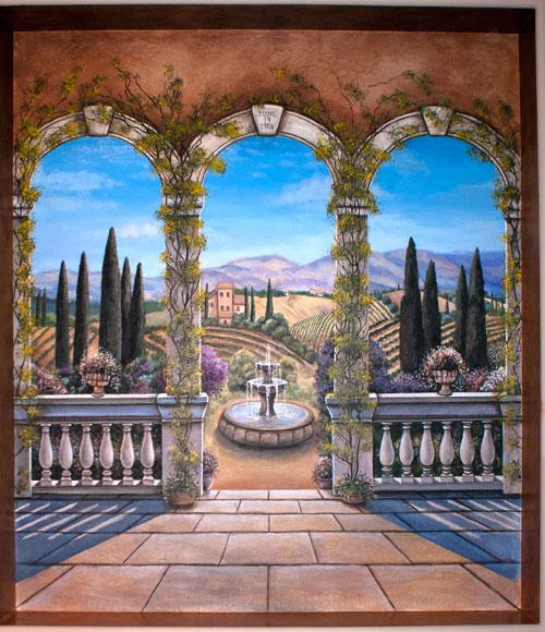 ArcheswithTuscanmural.jpg from Skywoods Decorative Painting and