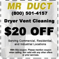 Dryer Vent Cleaning Service Coupon