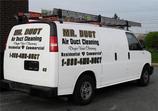 Mr. Duct Air Duct&Dryer Vent Cleaning Service Van