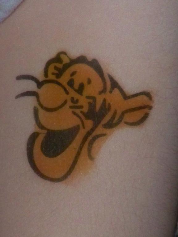 tigger tattoo. Tigger Temp. Tattoo