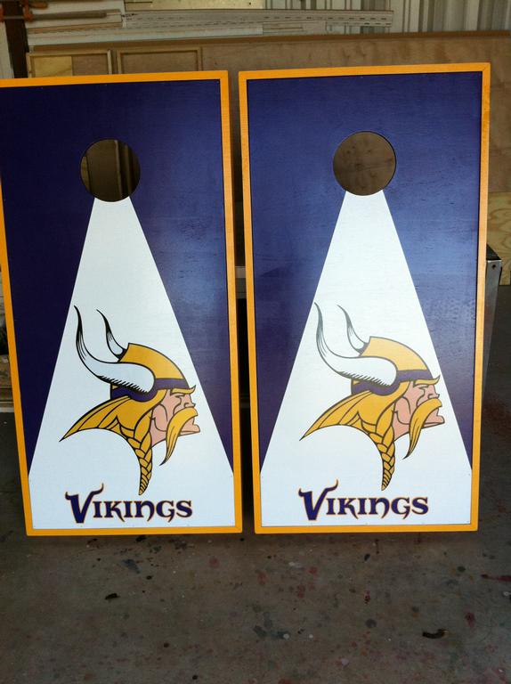 Mn Vikings Cornhole Boards Bean Bag Boards Vikings Cornhole Boards Designs