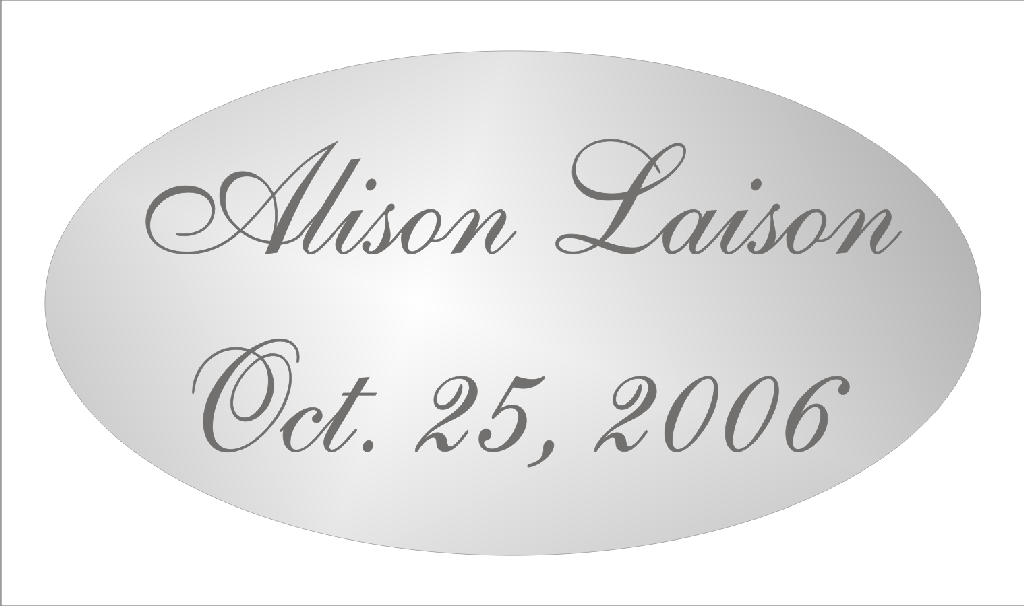 Engraved Adhesive Metal Plates from Cool Gifts USA in Rancho Cucamonga