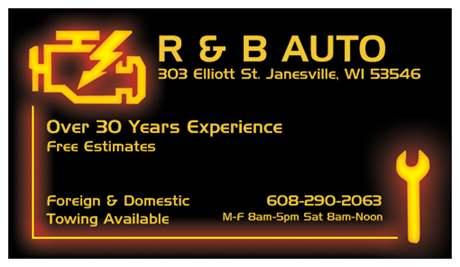 Auto Repair Janesville on Blog Of Brad S Automotive Now    R   B Auto      Janesville  Wi