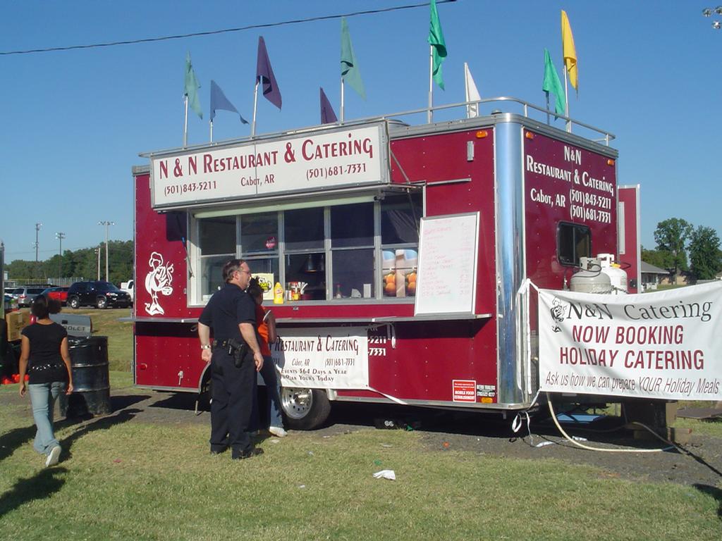 Catering trailer from N & N Restaurant and Catering in Cabot, AR 72023