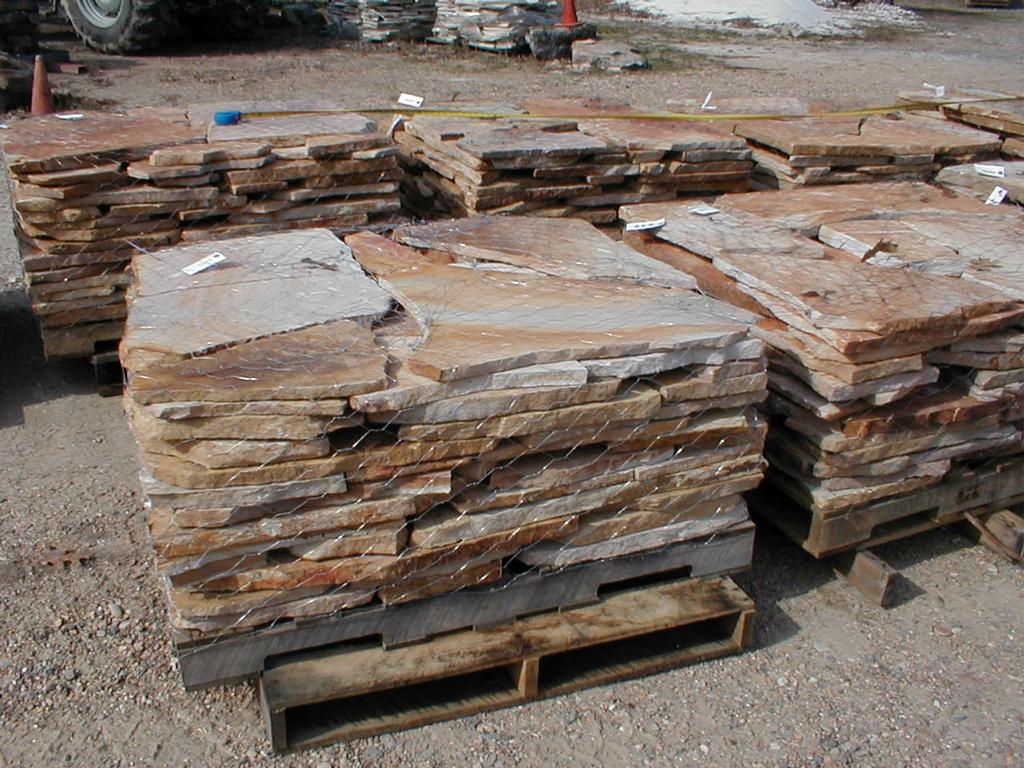 2" flagstone Cherry Blend from Arkansas Native Stone in Jefferson, AR 72079