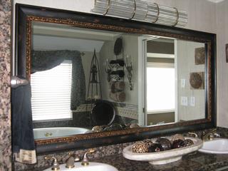 Custom Bathroom Mirrors on Reflected Design   Custom Bathroom Mirror Frame Kits   Herriman Ut