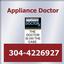 Provided by  The Appliance Doctor, Parkersburg 