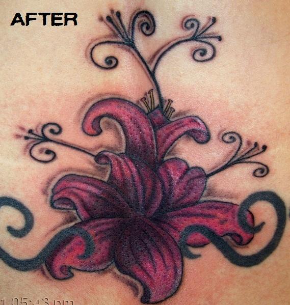 lower back tattoo cover up. Tags: lower back tattoo flower