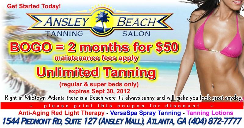 The tanning studio coupons