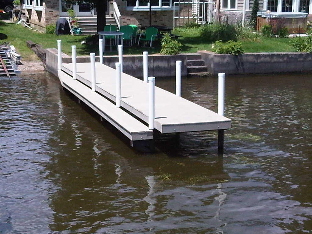 40ft Permanent Pier with Step Down for Handicap Access from BruceSki's