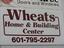 Provided by Wheat's Home & Building Center, Poplarville 