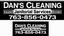 Provided by Dan's Cleaning, Zimmerman 