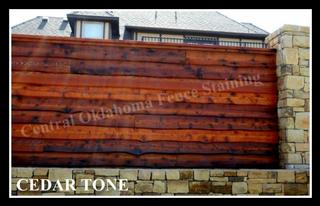 Edmond Cedar Tone Fence Stain 17.jpg provided by Central Oklahoma Fence Staining Yukon 73099 