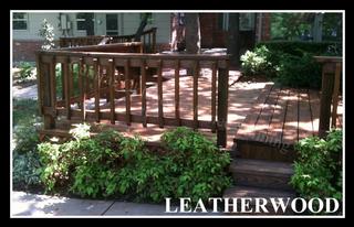 Edmond Leatherwood Deck Stain 05.jpg provided by Central Oklahoma Fence Staining Yukon 73099 