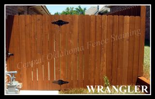 Edmond Wrangler Fence Stain 01.jpg provided by Central Oklahoma Fence Staining Yukon 73099 